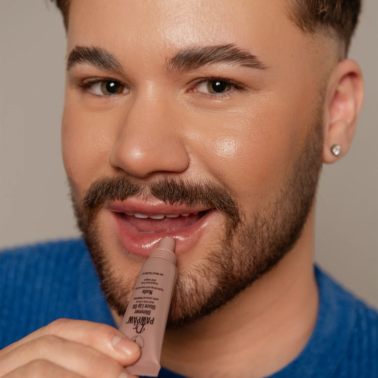 Glimmer Glaze Lip Oil - Nude - Image 5